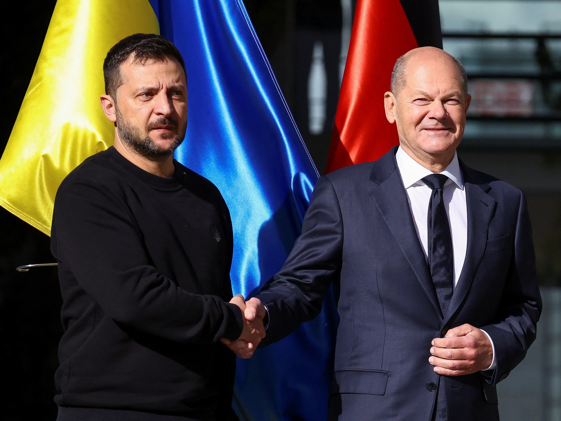 Zelenskyy urges allies to maintain aid as Scholz pledges weapons package