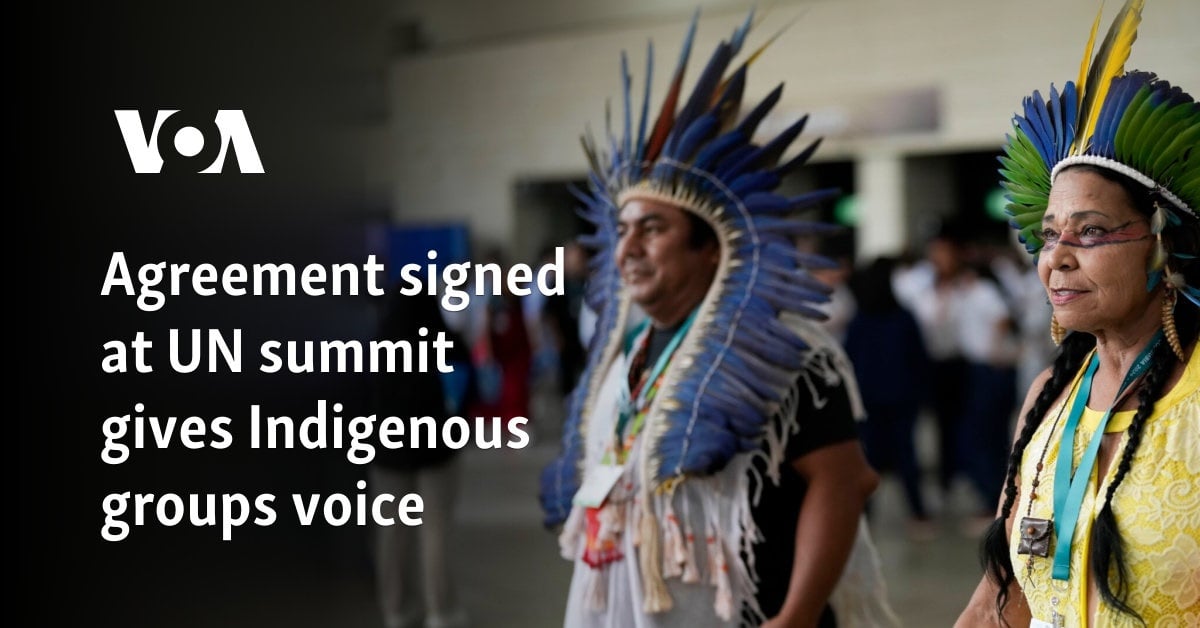 Agreement signed at UN summit gives Indigenous groups voice