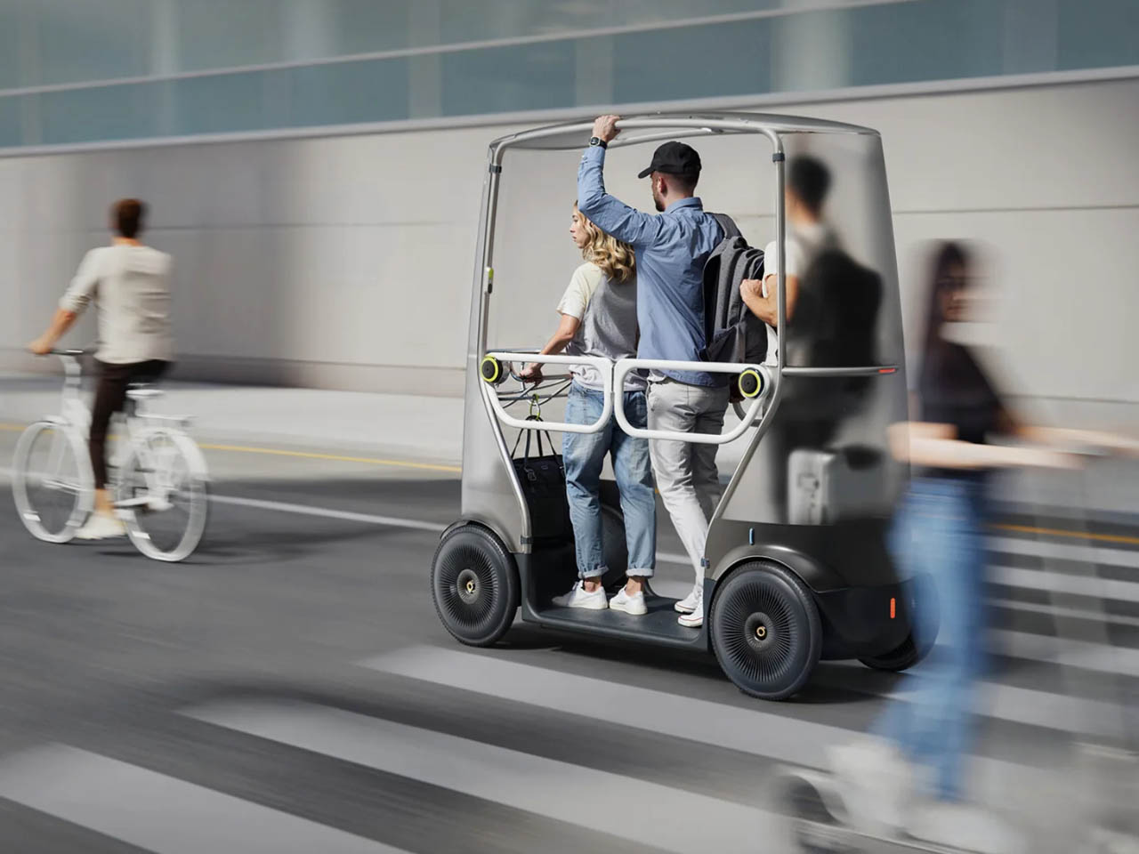 Autonomous Driverless Scooter Offers a Smart Ride Through City Streets