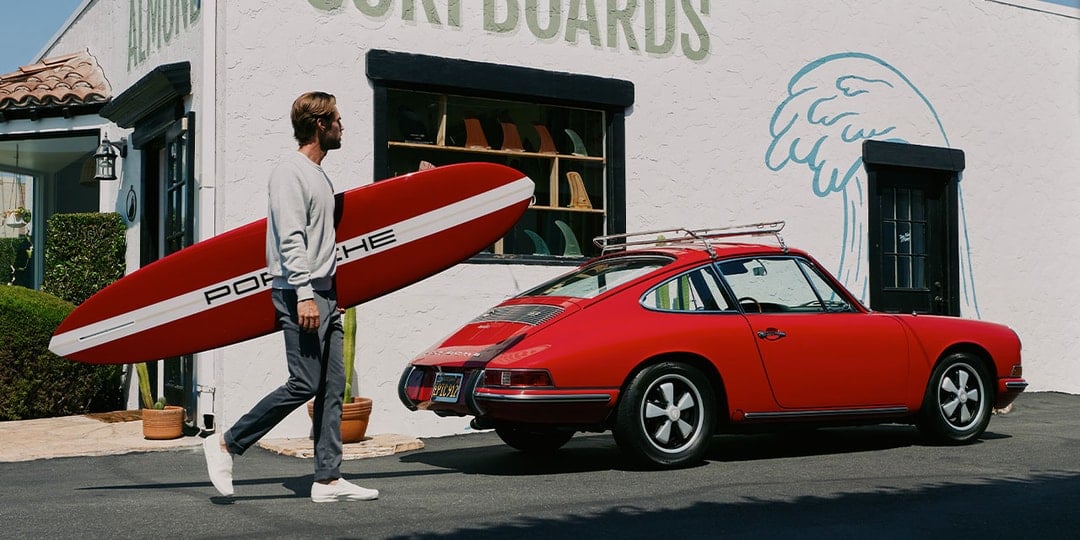 Porsche Teams Up with Almond for "Made in California" Surfboard Collection