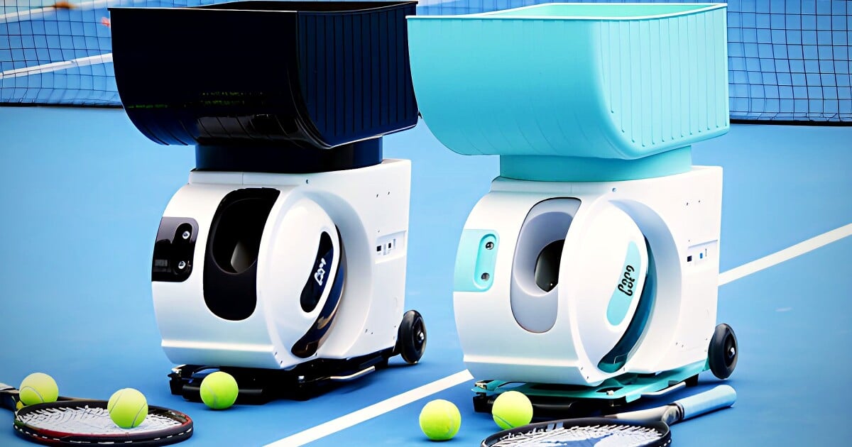 This robotic tennis partner lets you simulate actual matches on the court