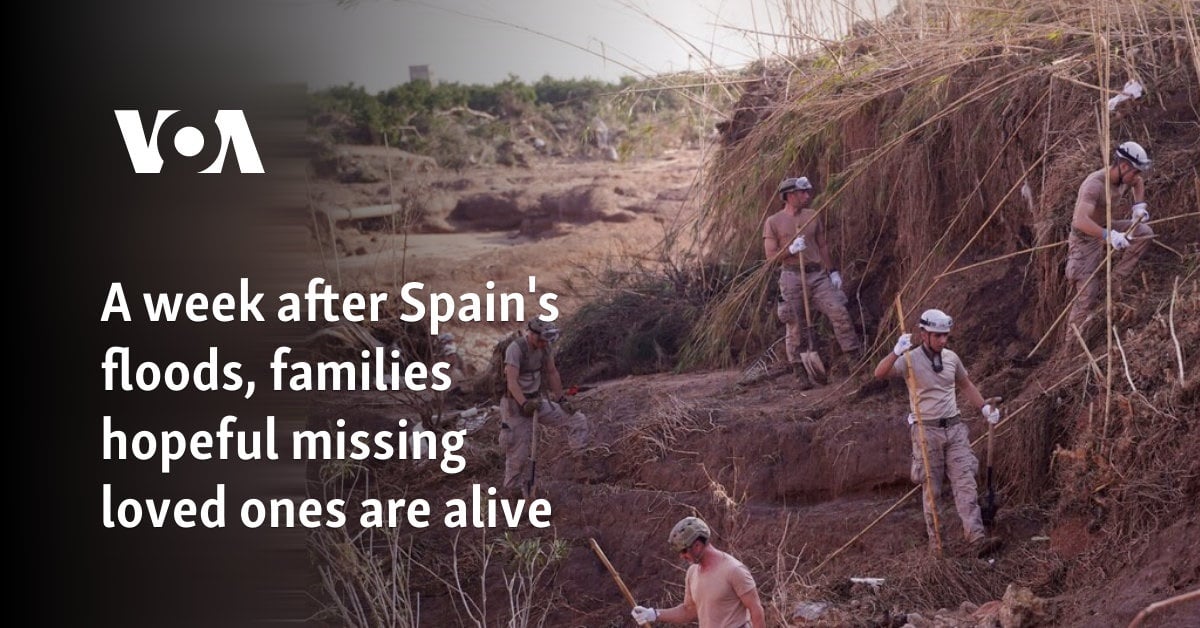 A week after Spain's floods, families hopeful missing loved ones are alive