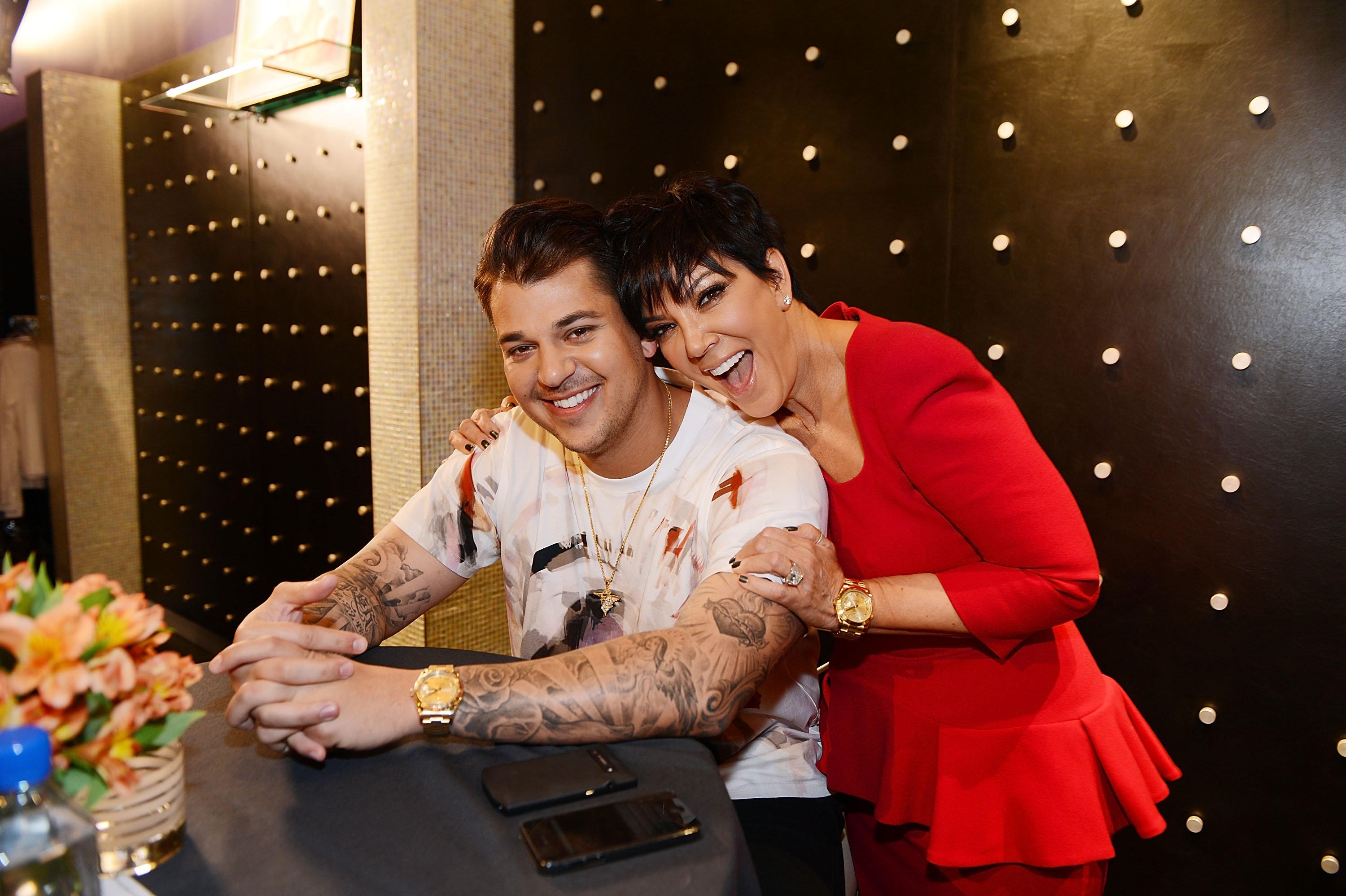 Rob Kardashian Shares Rare Photo For Kris Jenner's 69th Birthday