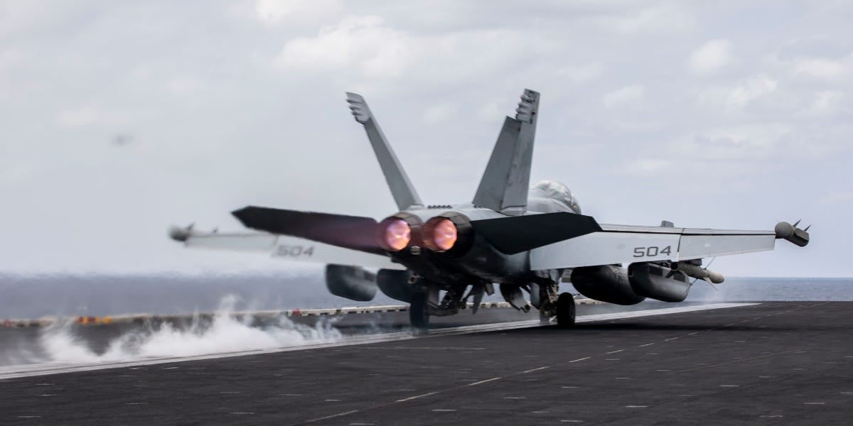 US Navy aviators killed in stateside Growler fighter jet crash flew combat strike missions off a carrier in the Red Sea fight