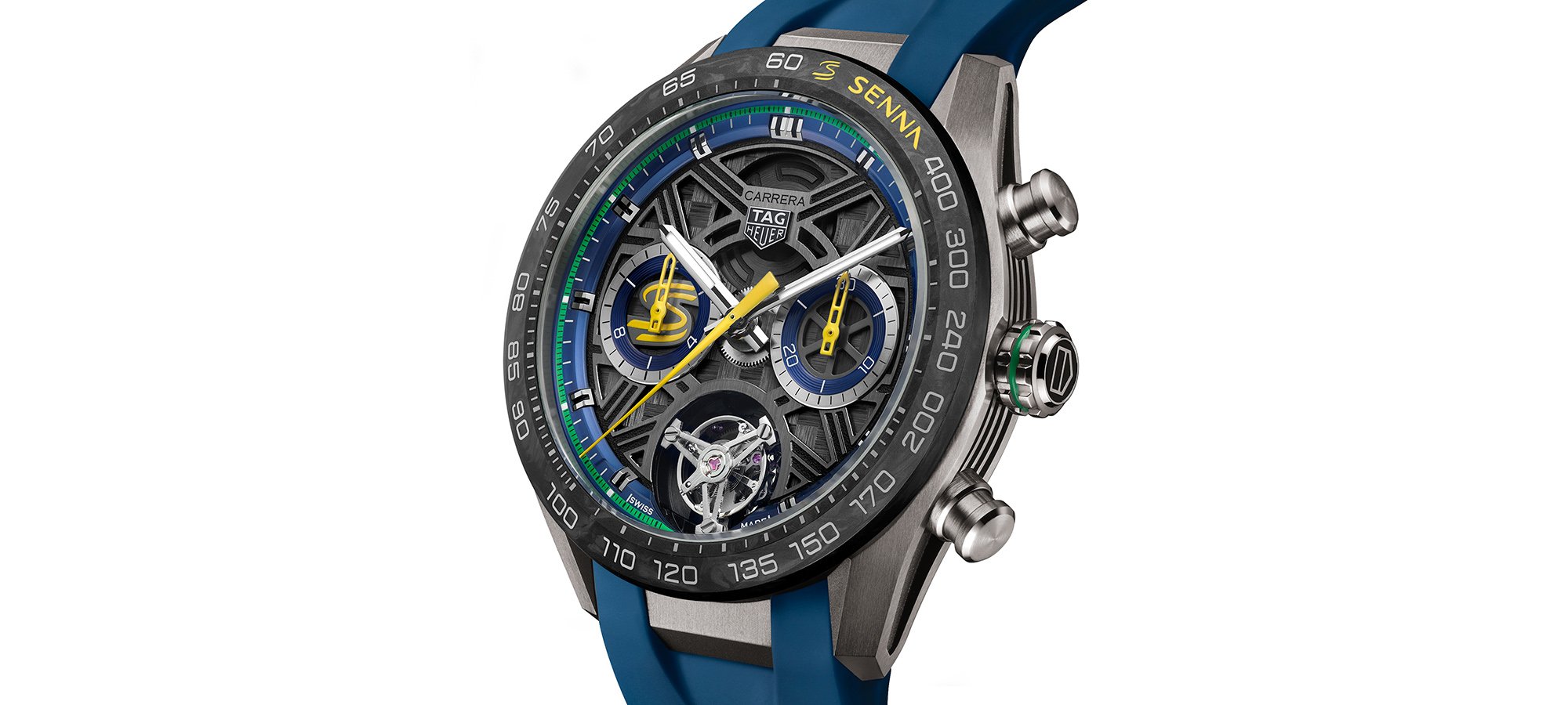 New Release: Limited-Edition TAG Heuer Carrera Chronograph Tourbillon X Senna Watch