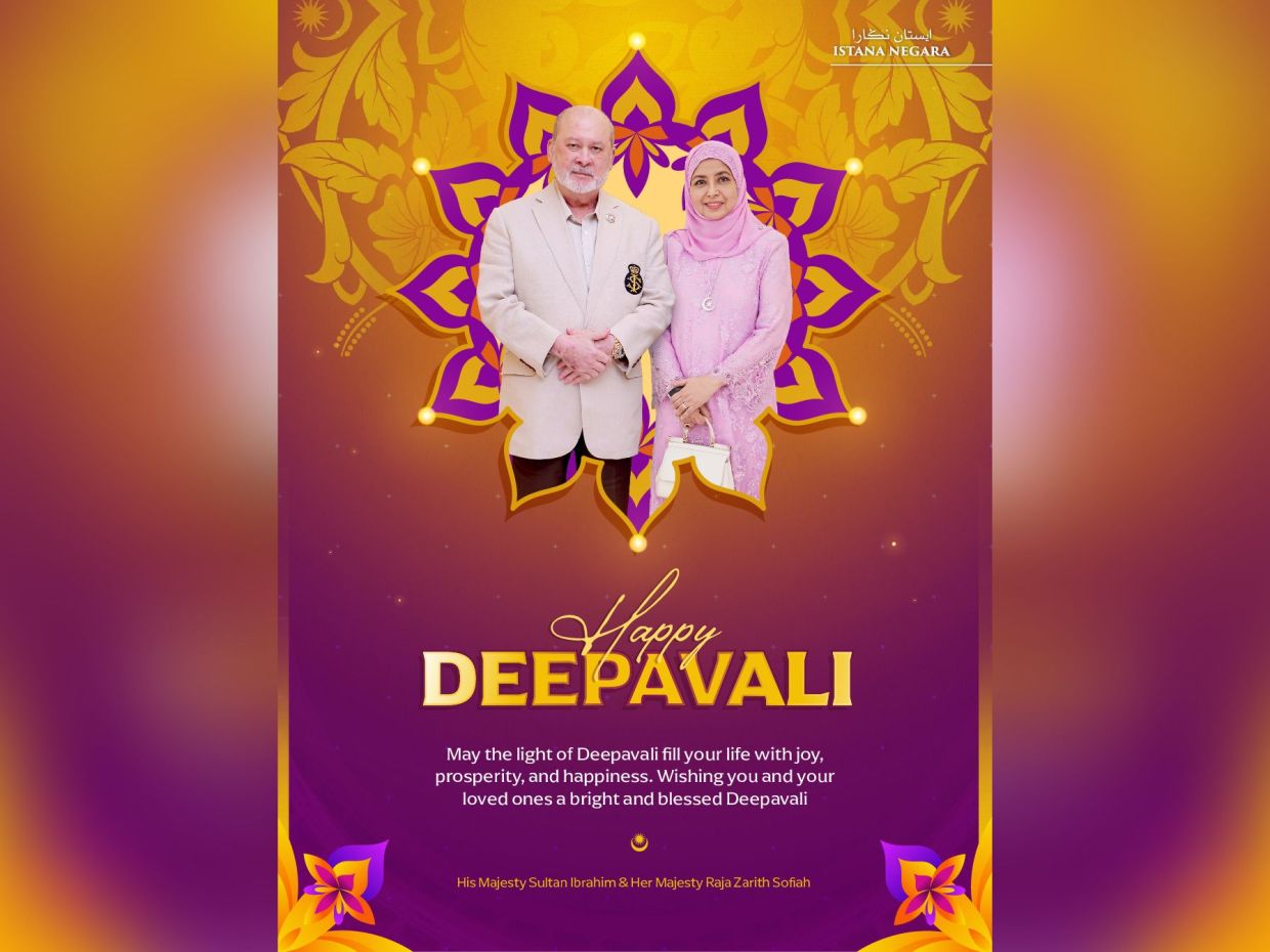 King, Queen extend Deepavali greetings to all Hindus in Malaysia