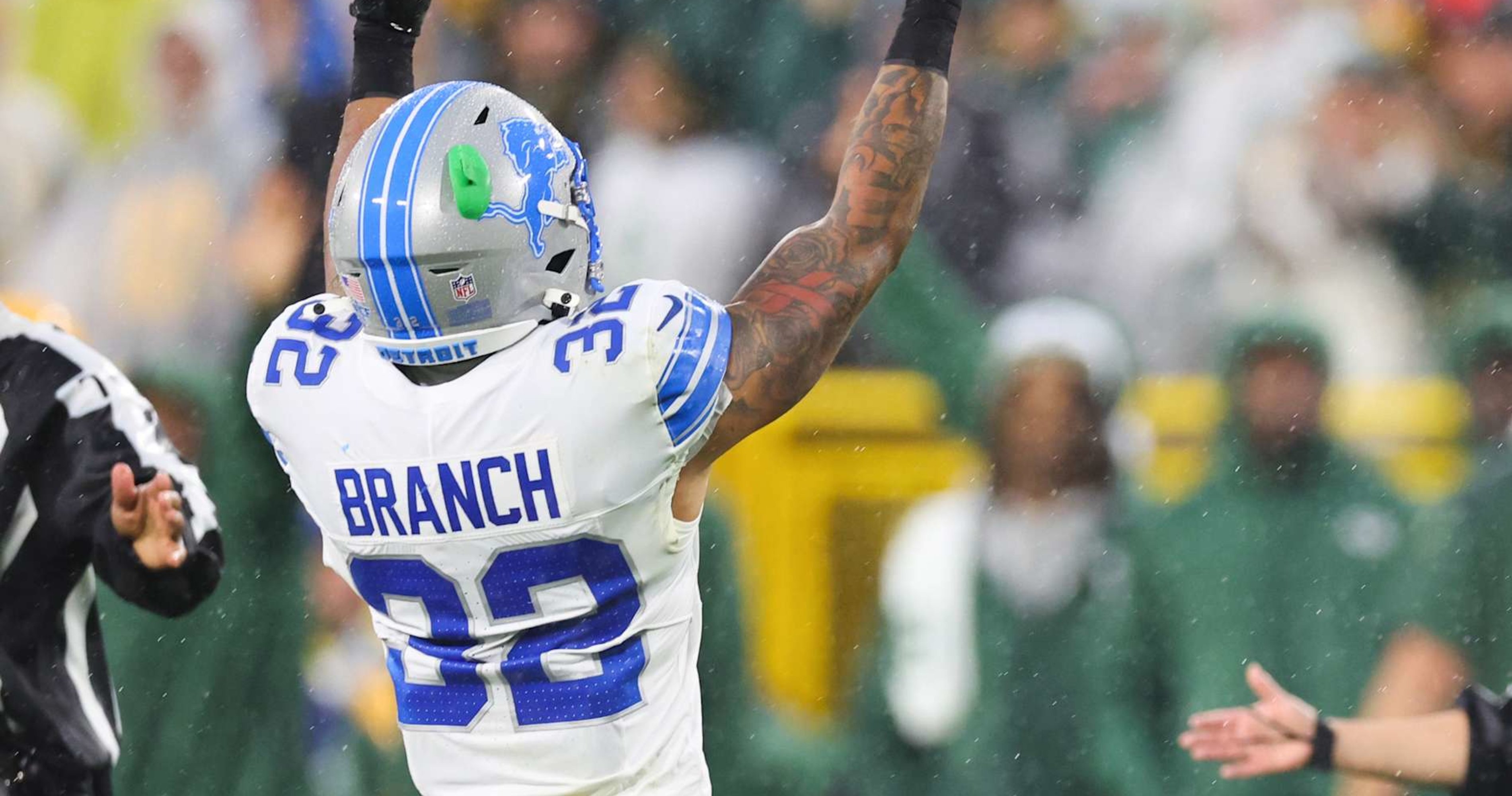 Lions' Brian Branch Fined for Illegal Hit, Middle Finger Gesture to Fans vs. Packers