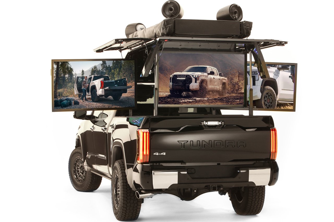 Toyota celebrates NFL partnership with the Ultimate Tailgate Tundra featuring satellite internet