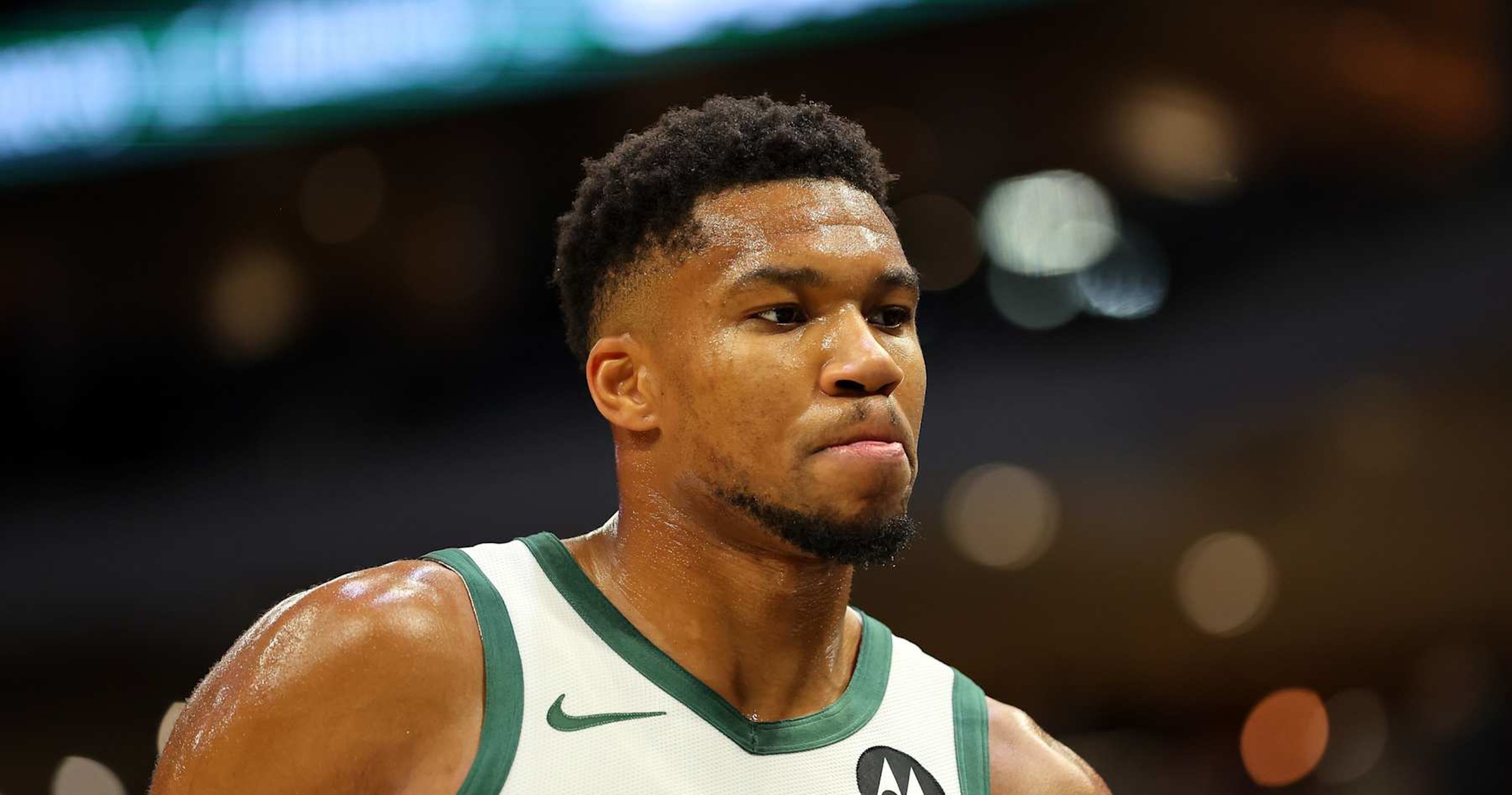 Giannis Talks Injuries, Aims to Get Bucks 'Out of the F--king 1st Round' of Playoffs