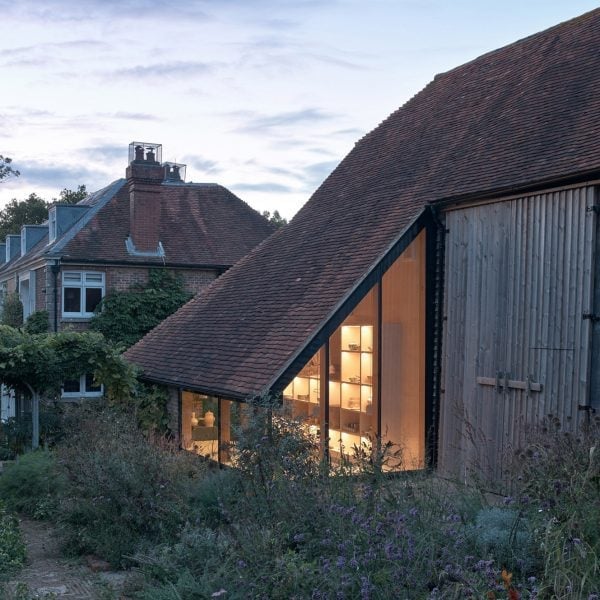 Ashton Porter Architects reworks 15th-century barn into tactile pottery studio