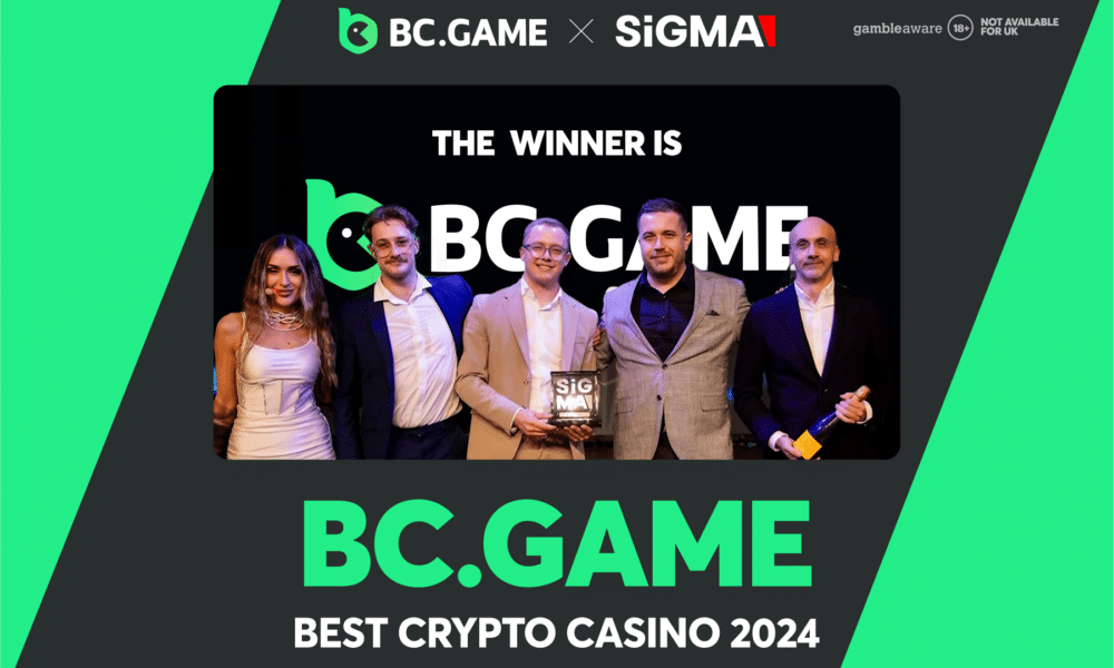 BC.GAME Celebrates 3rd Consecutive Win at the SiGMA Global Gaming Awards with 2024 Best Crypto Casino Title