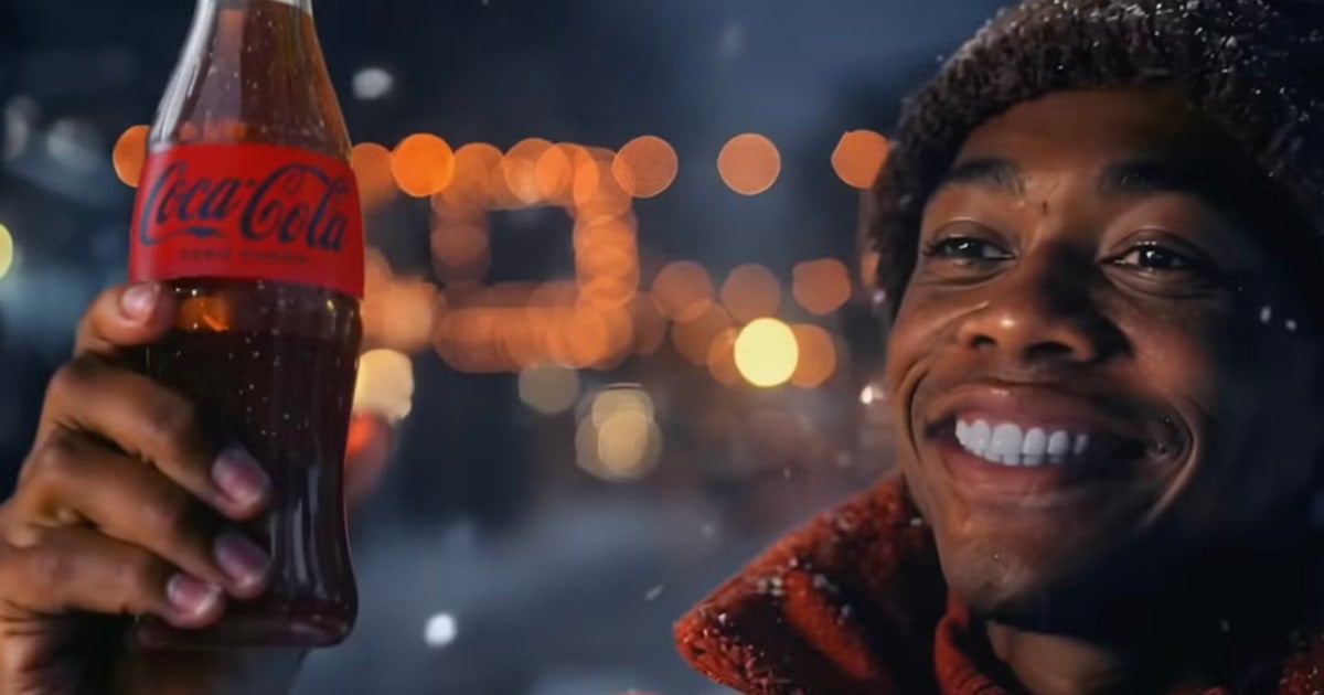 Social media users criticize Coca-Cola over an AI-generated Christmas video; many creatives say it is distasteful to use AI tech instead of the work of artists (Bruna Horvath/NBC News)