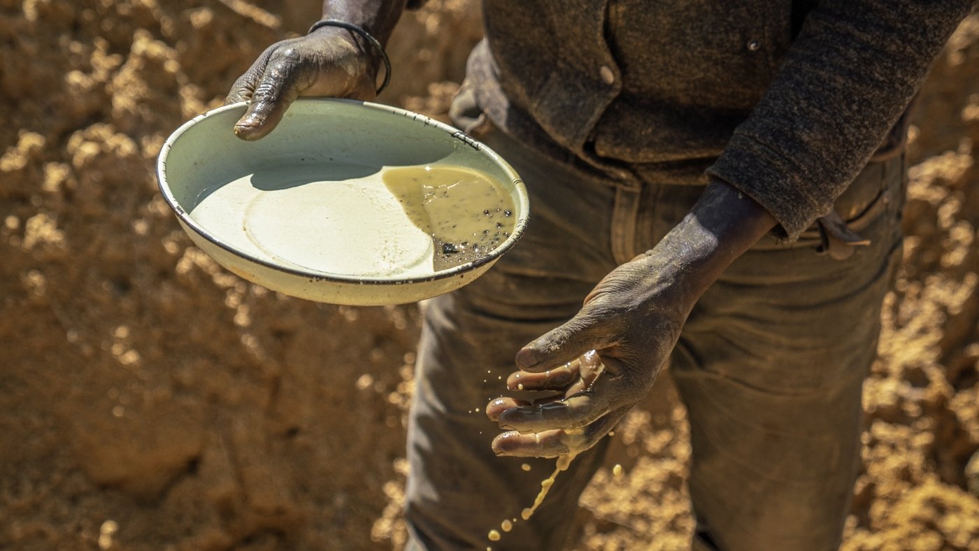 South Africa's illegal gold miners are locked in an underground standoff with police