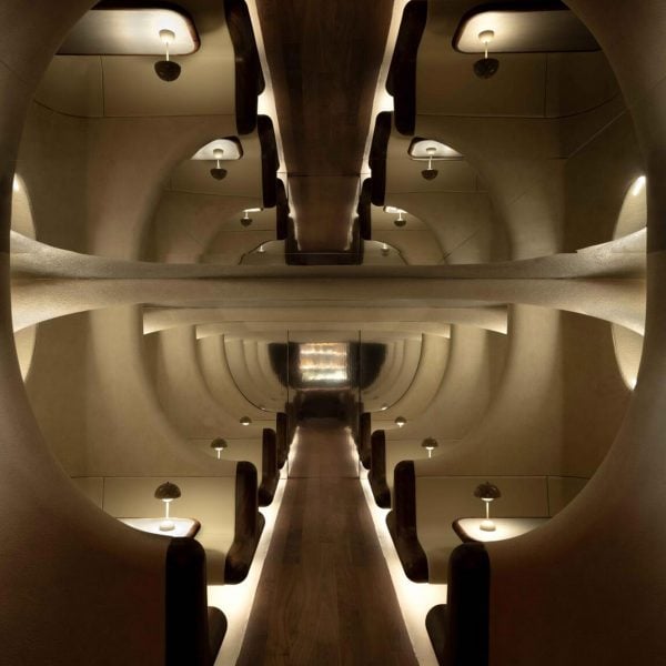 Underground cisterns inform interior of Hong Kong's Artifact Bar