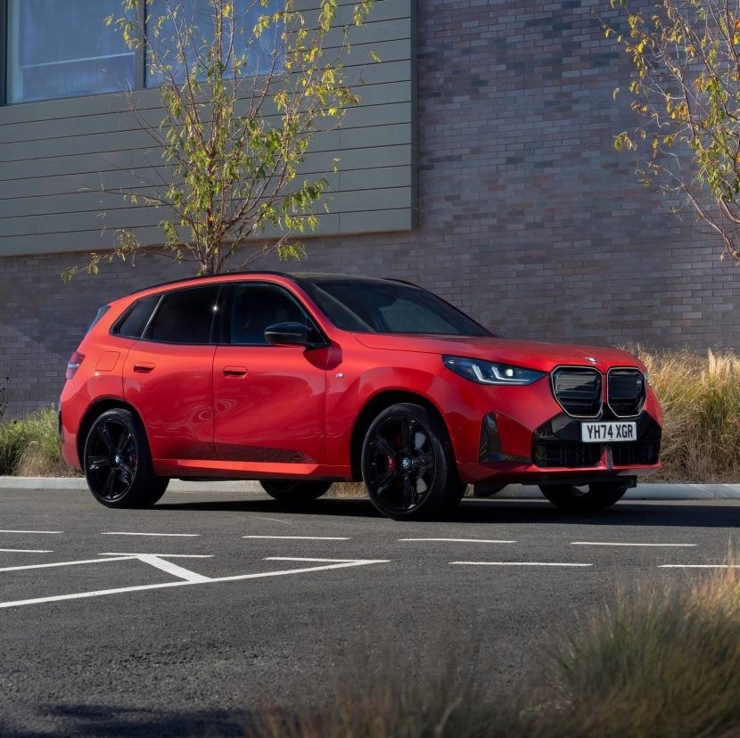 2025 BMW X3 M50 Hits UK Streets With Fire Red Paint