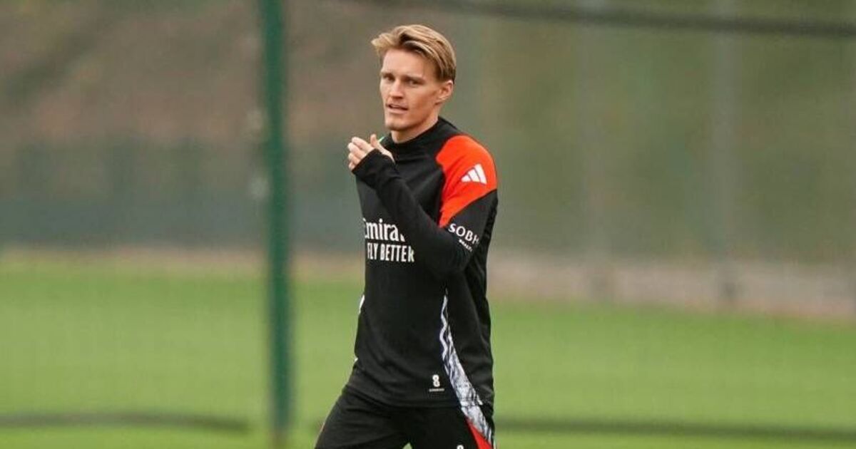 Arsenal issue Martin Odegaard injury update as midfielder returns to training