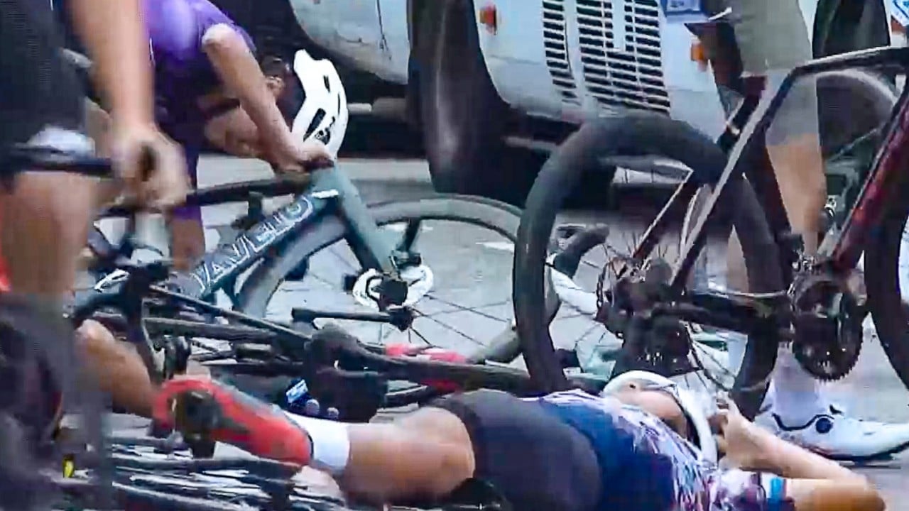 At least 11 cyclists hurt at Hong Kong festival, as organisers admit oversights