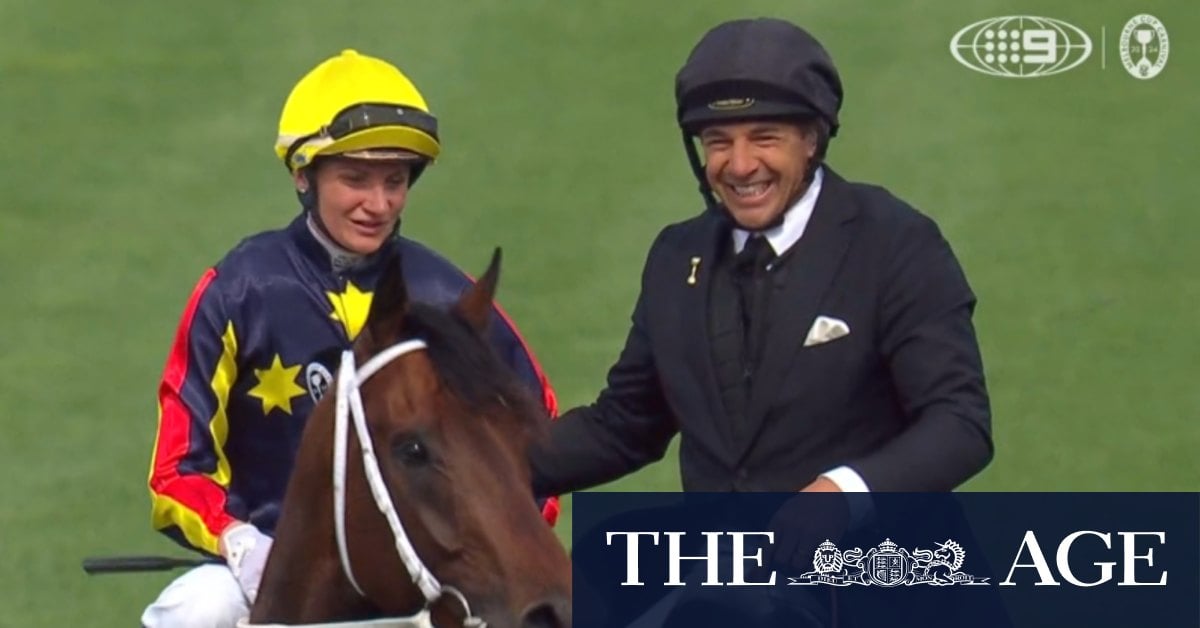 Champion jockey rides to victory after broken nose