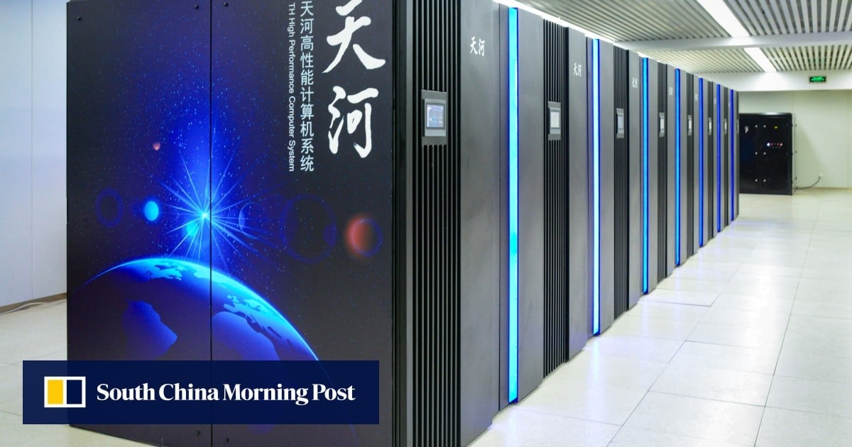 Chinese supercomputer tops global computing efficiency list as race on for AI dominance