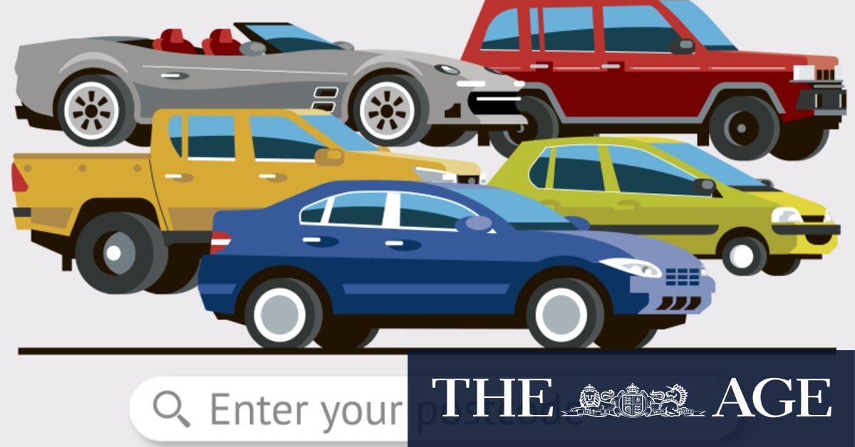 Corolla, Commodore or Falcon? The most popular cars in your postcode