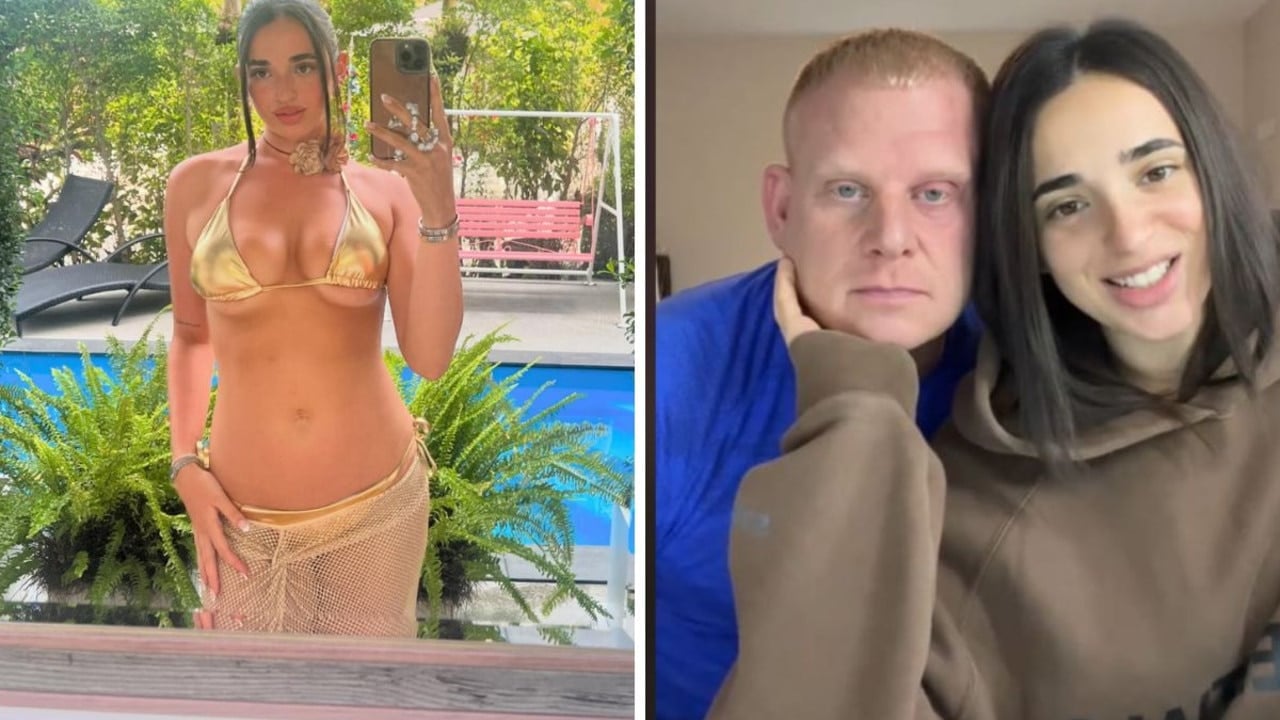 Couple, 21 and 44, roasted over video