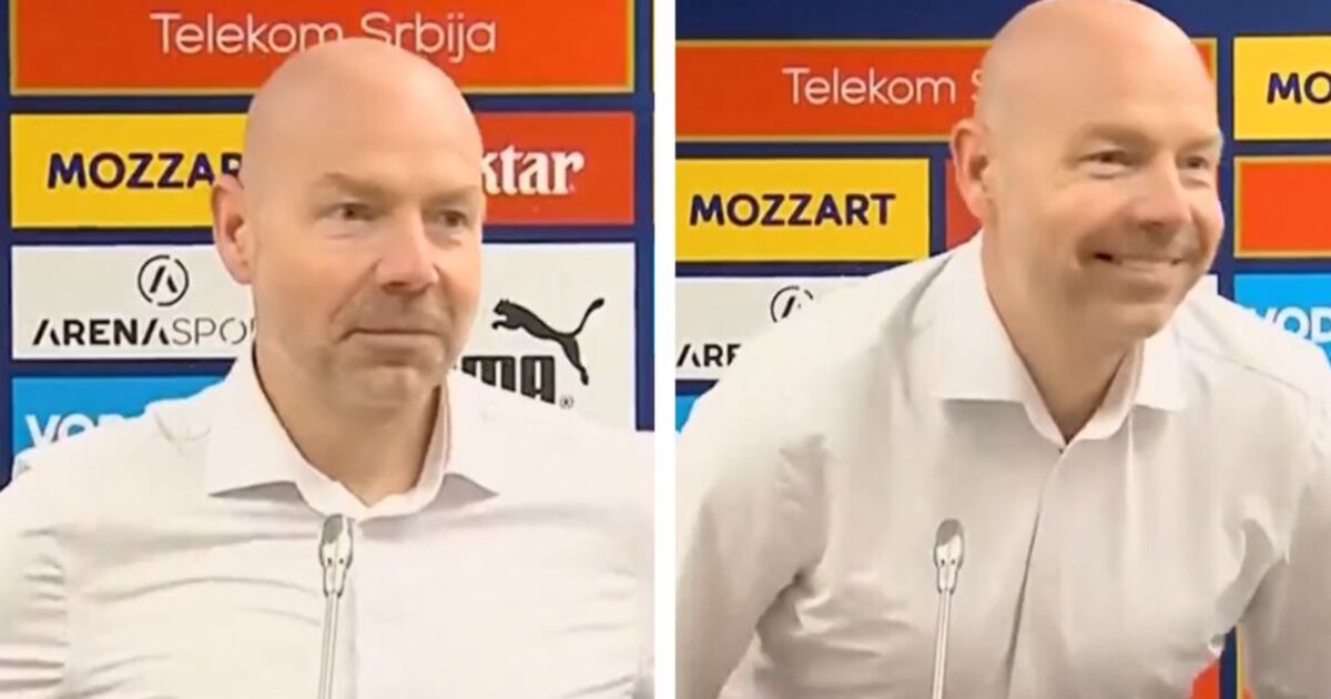 Denmark coach walks out after suffering very awkward 20-second press conference