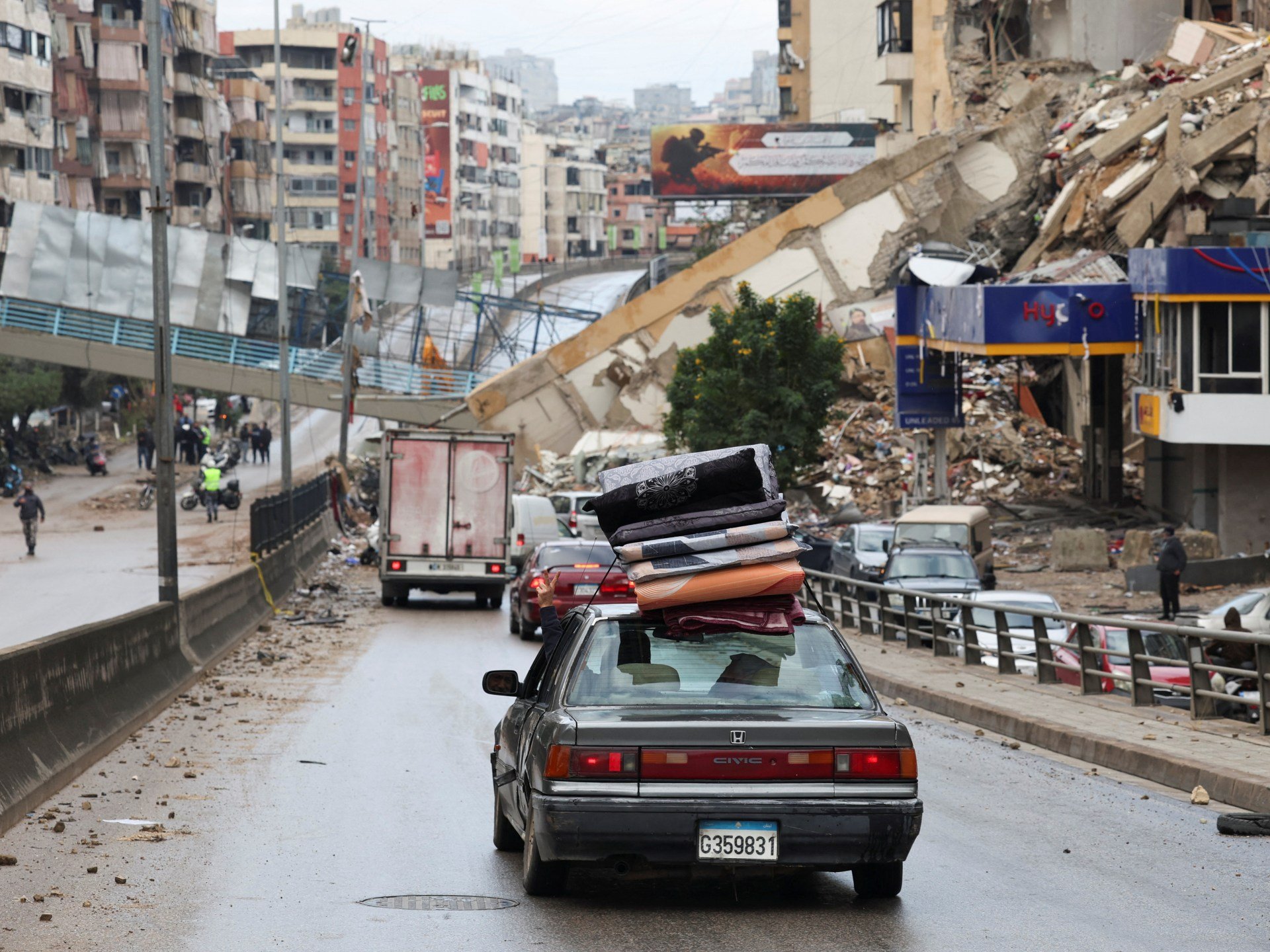 Displaced returning to southern Lebanon amid hopes ceasefire will hold