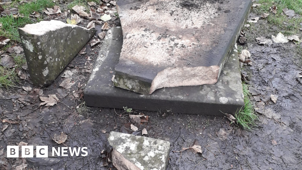 Ebenezer Scrooge's gravestone in Shrewsbury smashed to pieces