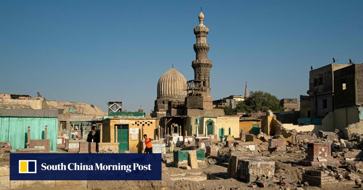 Egyptians exhume the dead as historic cemetery razed