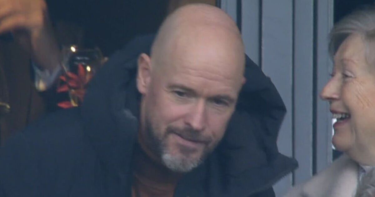 Erik ten Hag makes rare public appearance after Man Utd sack as Red Devils face Leicester