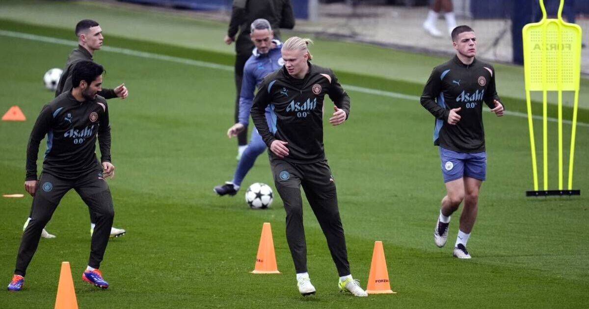 Erling Haaland injury update provided by Pep Guardiola after training incident