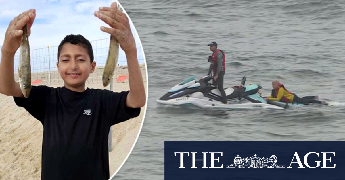 Family of boy swept to sea still hopeful as search continues