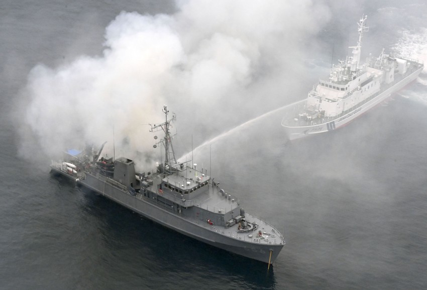 Fire breaks out on Japan MSDF ship; one crew member missing