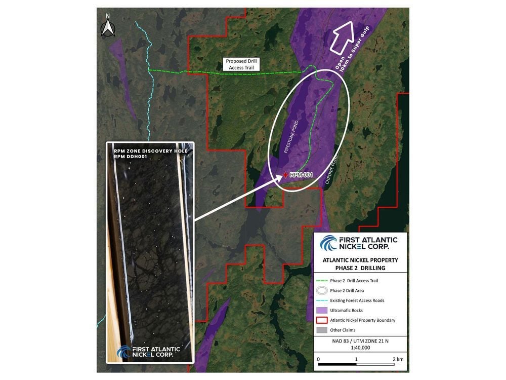 First Atlantic Nickel Submits Additional Drill Permits and Plans New Direct Access Route to Expand and Accelerate RPM Zone Exploration Program