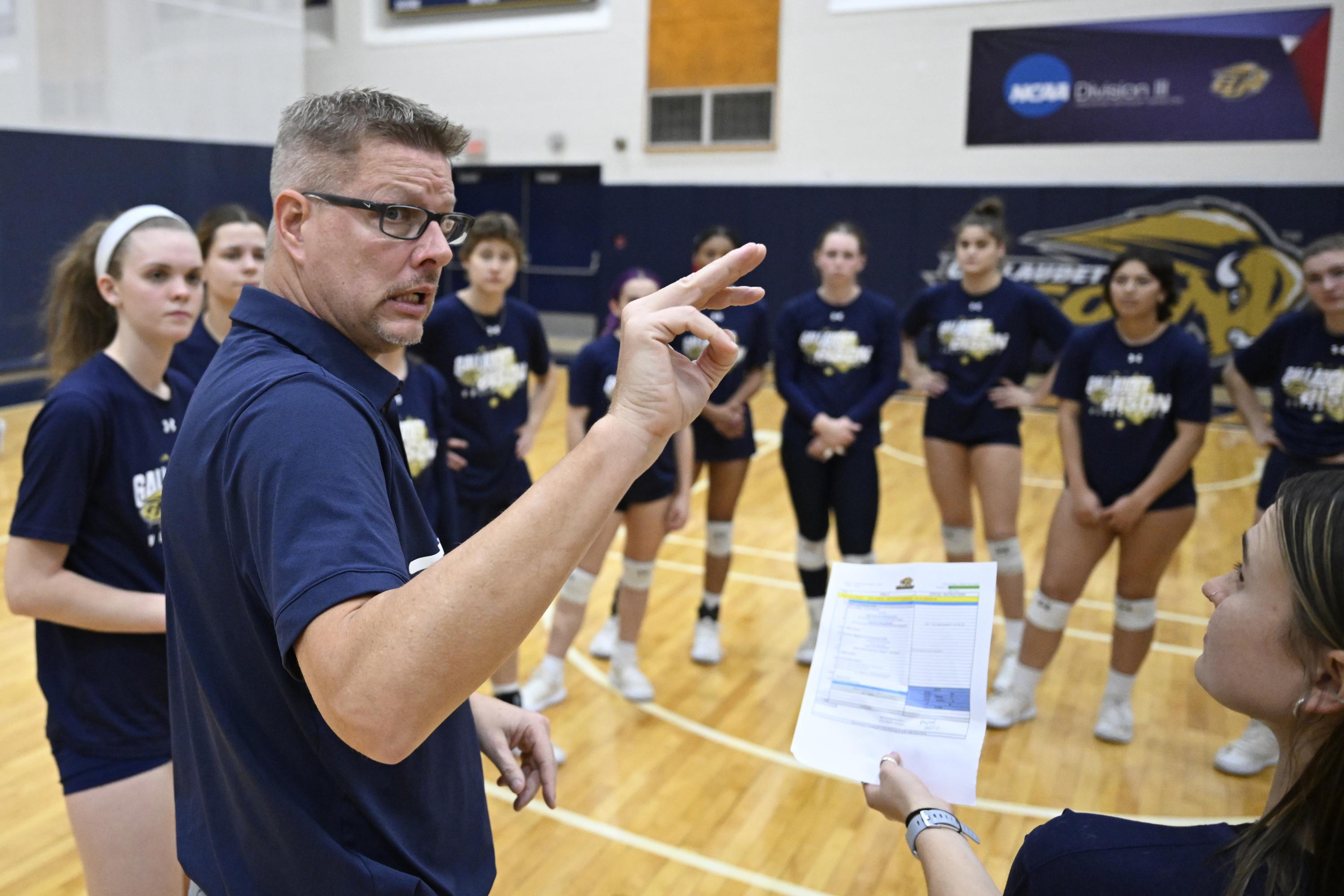 Gallaudet women's volleyball team is signing, quietly winning and rolling into the NCAA Tournament