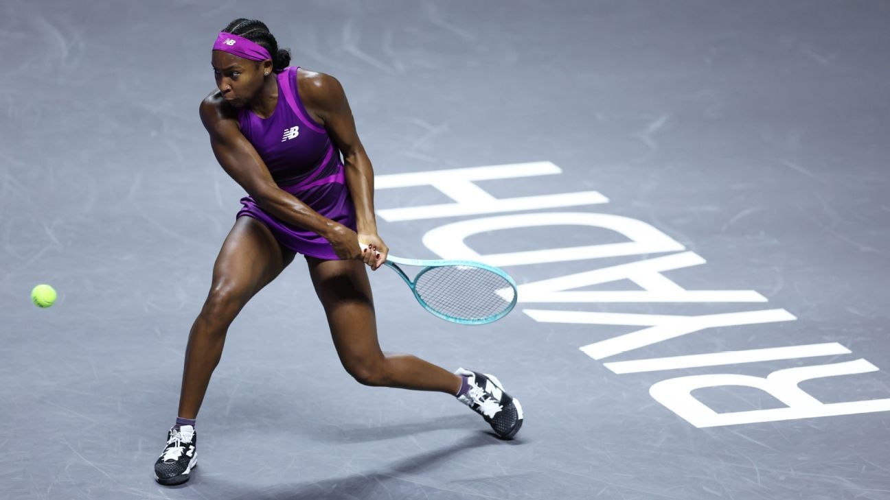 Gauff tops Pegula at WTA Finals; Swiatek up next