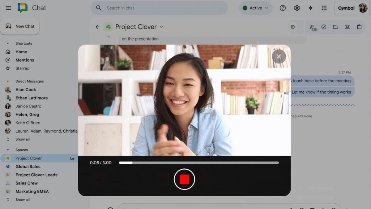 Google Chat Rolls Out Video Messaging Feature and Transcription Capabilities for Voice Messages