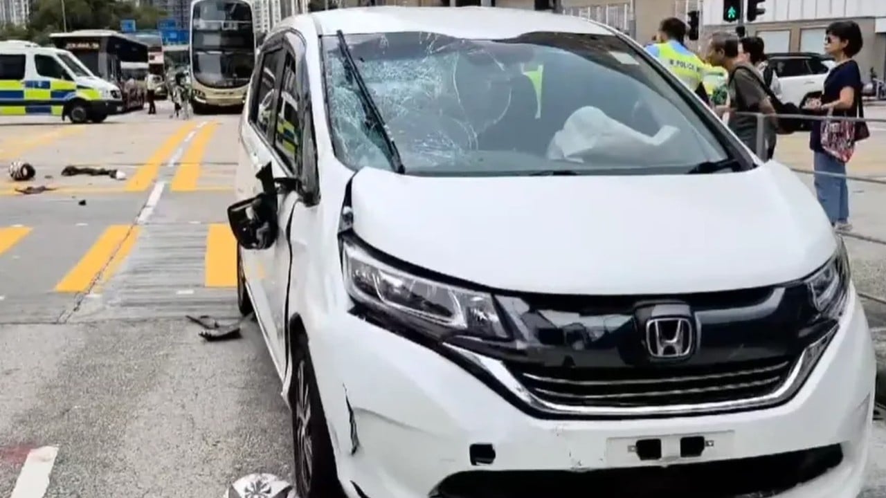 Hong Kong motorcyclist, 67, dead after collision with car in Kowloon