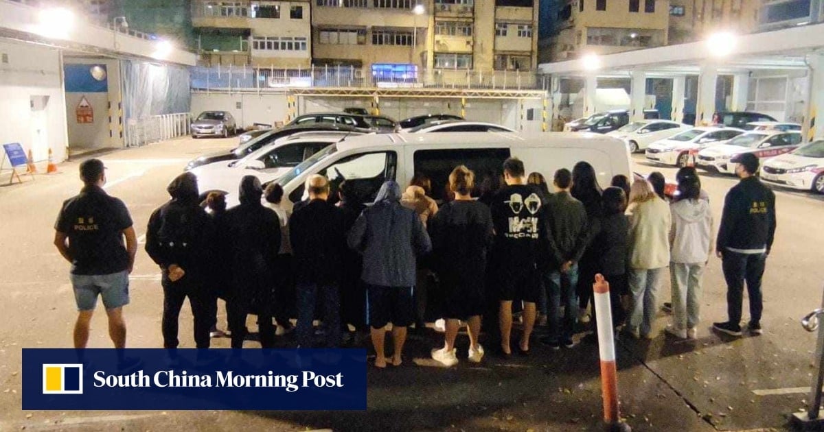 Hong Kong police arrest 24 people after raiding 2 underground casinos in Mong Kok