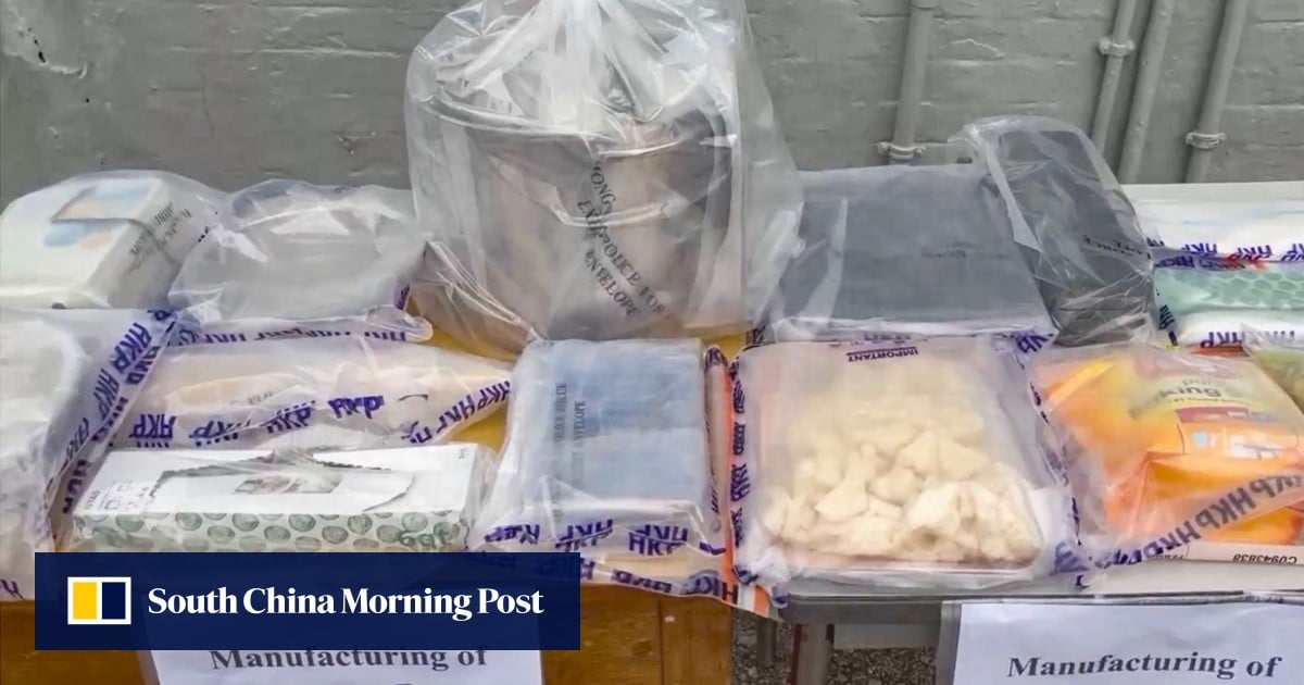 Hong Kong police arrest 3 for alleged drug production, seize HK$2.2 million of substances