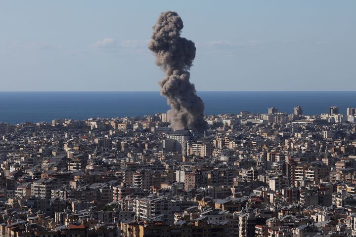 Israel hits Beirut's southern suburbs for first time in days