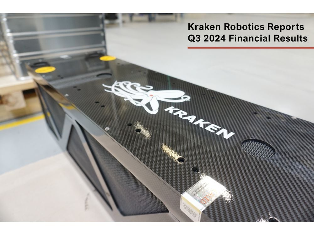 Kraken Robotics Reports Q3 2024 Financial Results