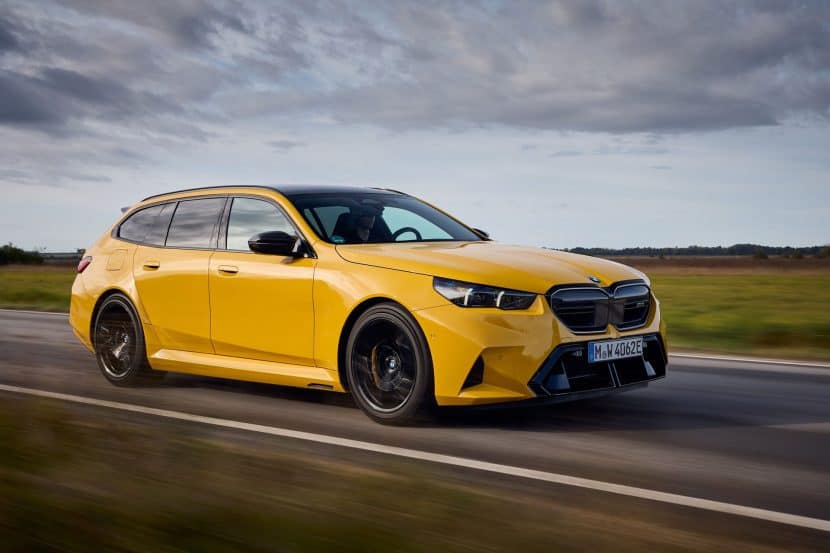 M5 Touring Speed Yellow Makes A Splash At The BMW Welt