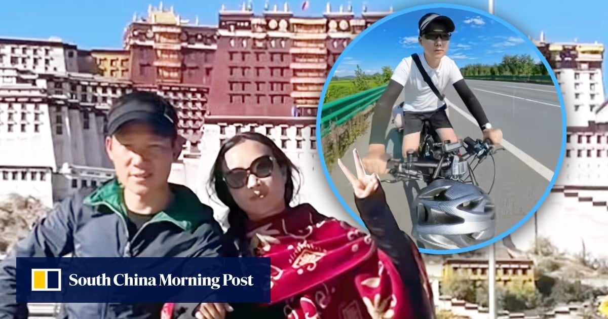 Man in China cycles 4,400km over 100 days to reconcile with wife after 2 years apart