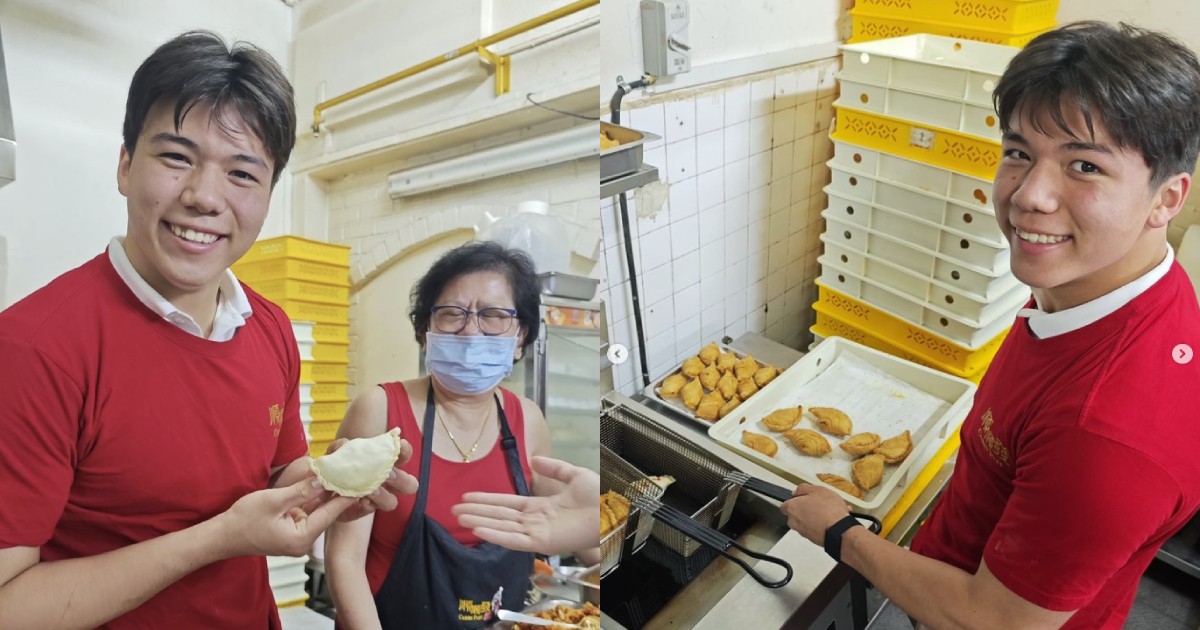 Max Maeder selling curry puffs draws crowds, with some lining up before dawn