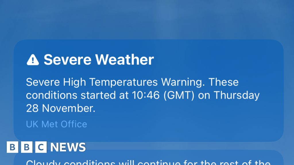 Met Office 'threat to life' hot weather alerts sent in error