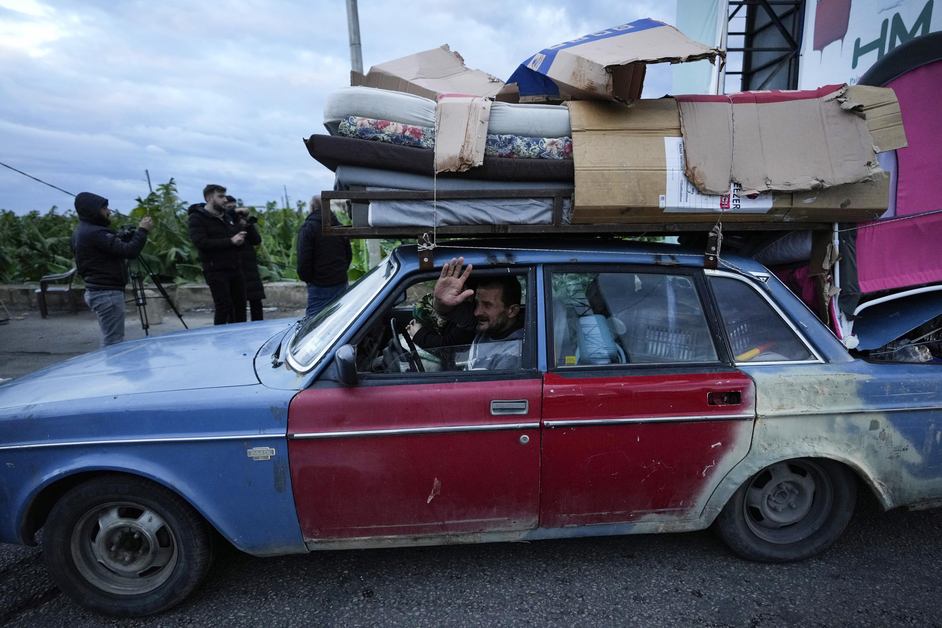 Middle East latest: Displaced people return to south Lebanon as ceasefire appears to hold