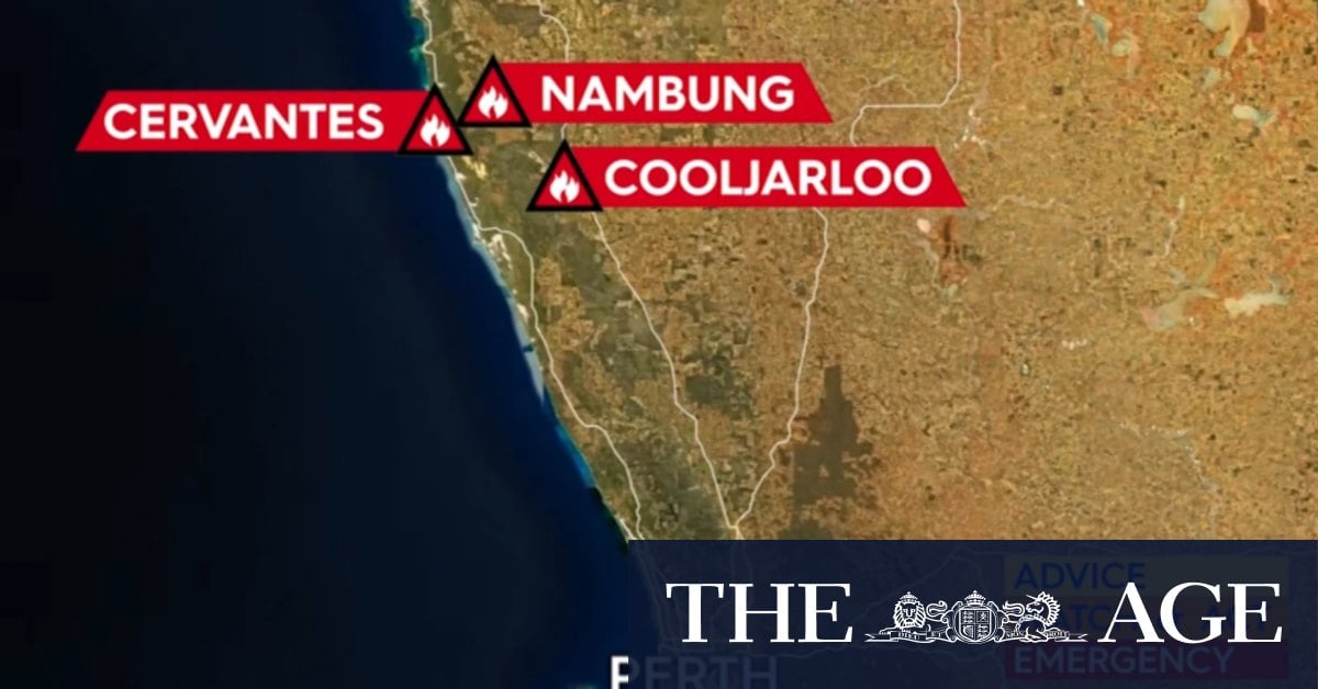 Multiple communities are under threat in WA from an emergency-level fire