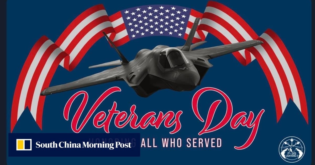 Pentagon in the firing line for using image of Chinese fighter jet to mark US Veterans Day