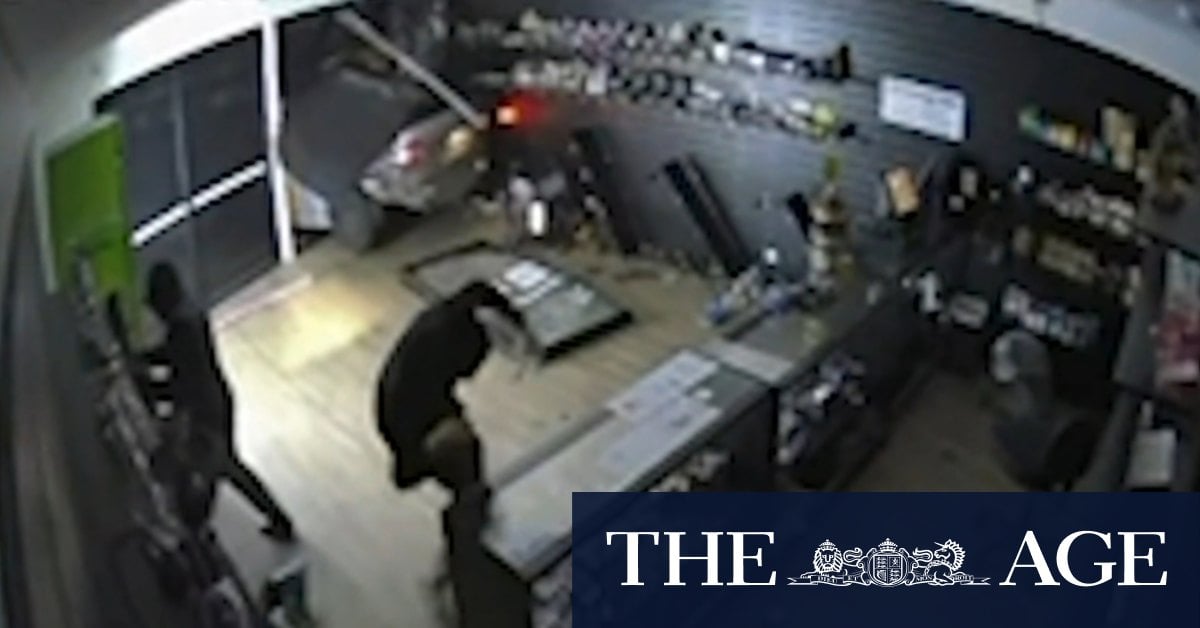 Police hunt ram-raiders over tobacconist store robberies